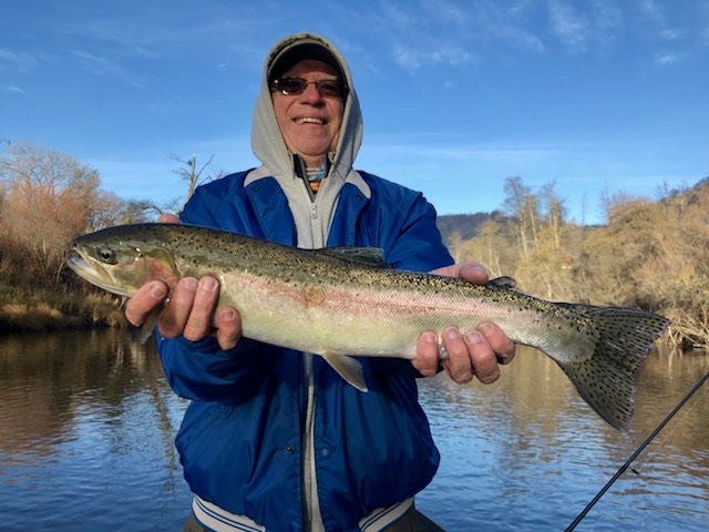 Steelhead still moving up the Trinity River.