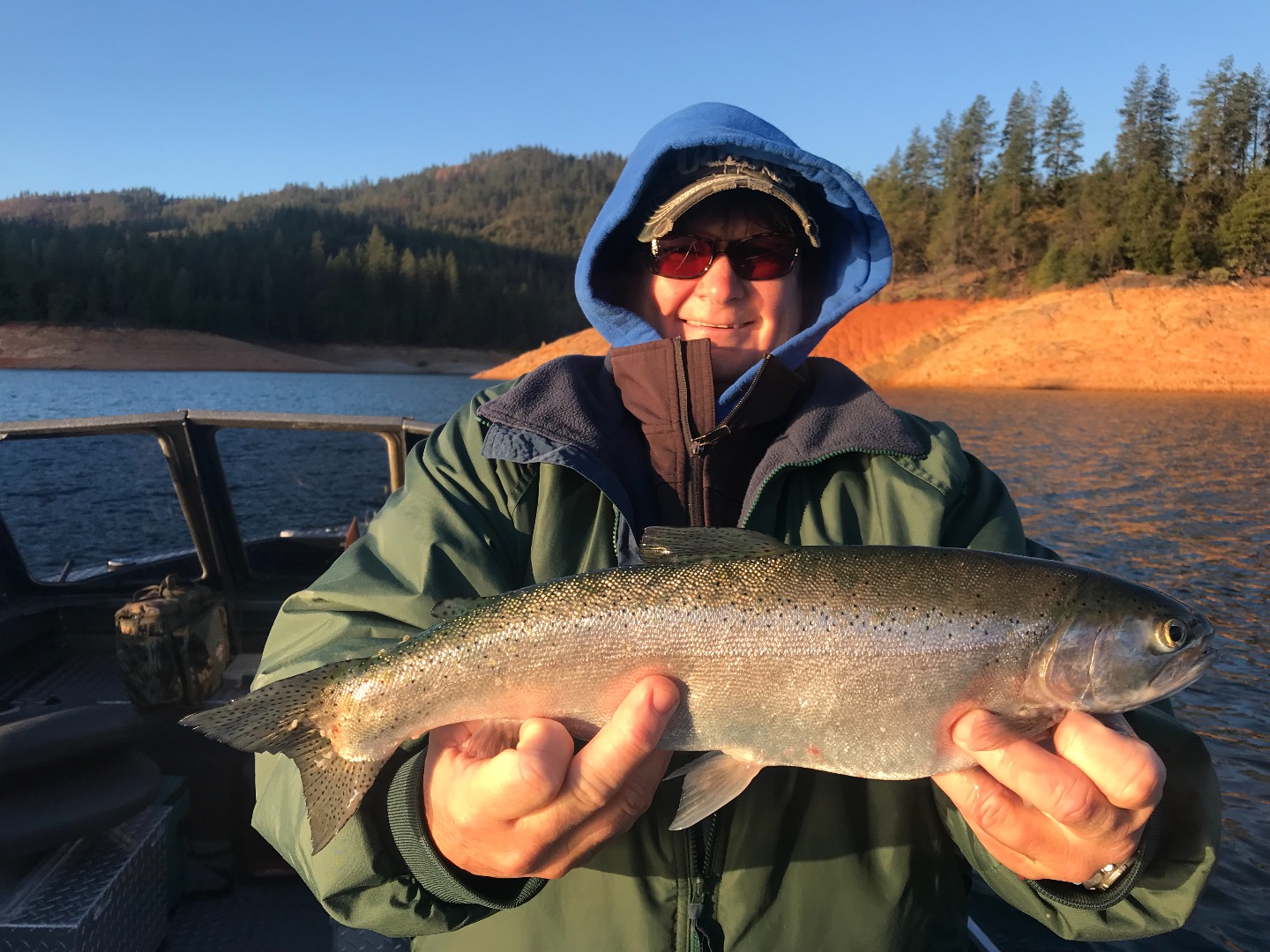Shasta Lake cools as the trout fishing heats up!