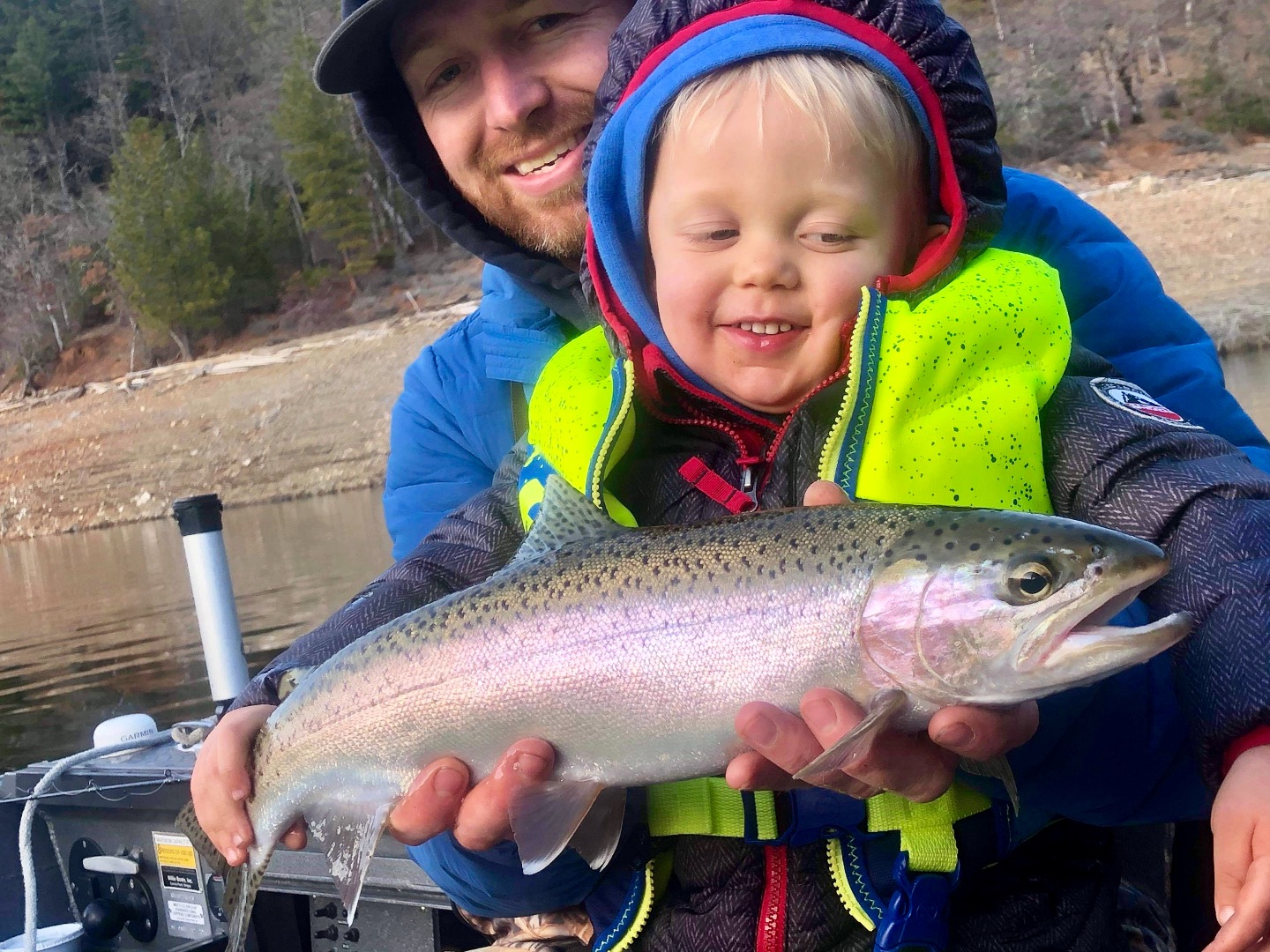 Trinity lake rainbows on the bite!