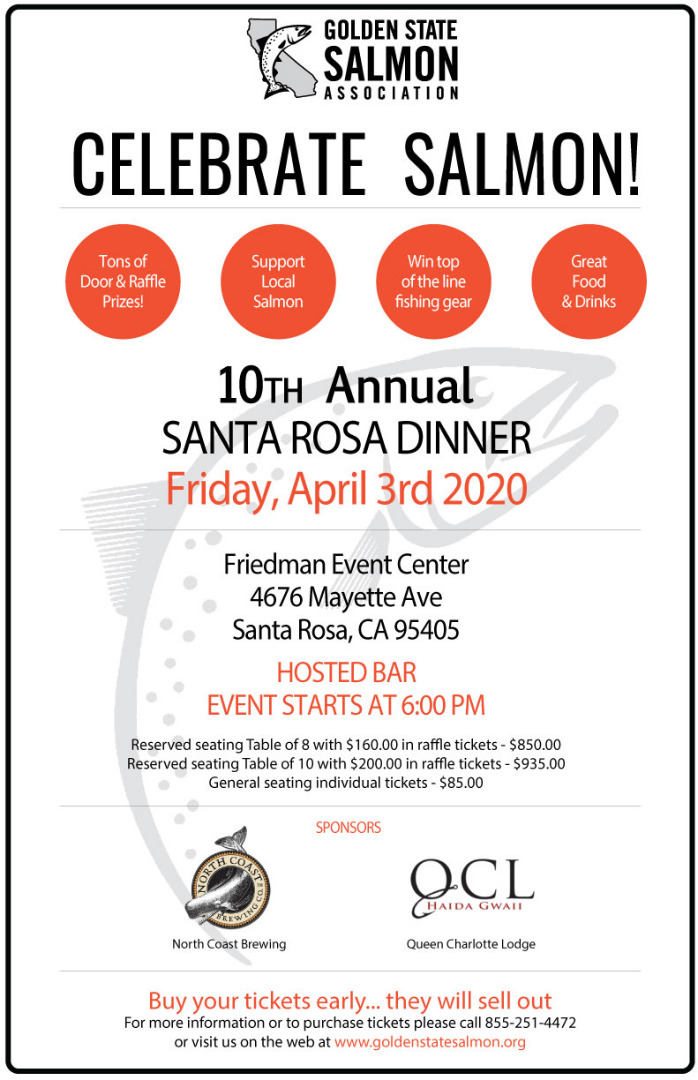 10th Anniversary GSSA Santa Rosa Dinner!