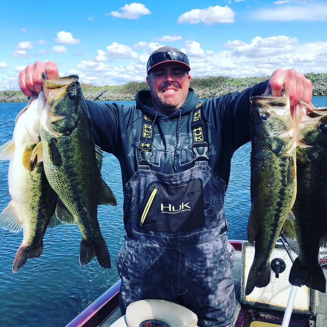 Topwater Frog bass fishing in the California Delta from the bank. 