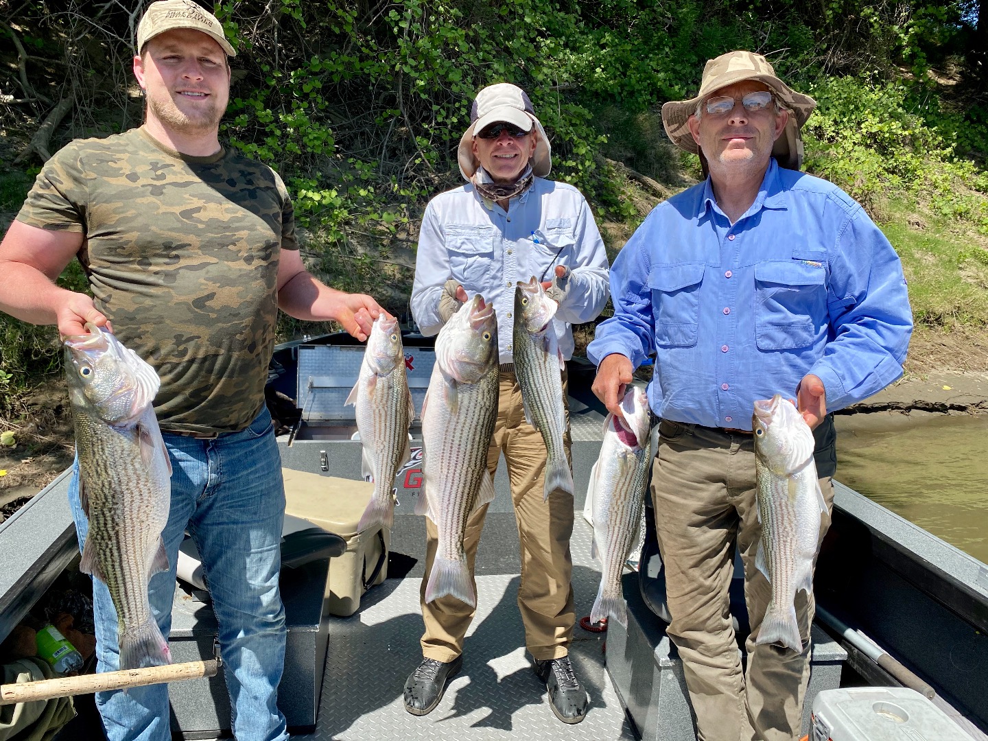 Hot sun and a Striper bite to match!