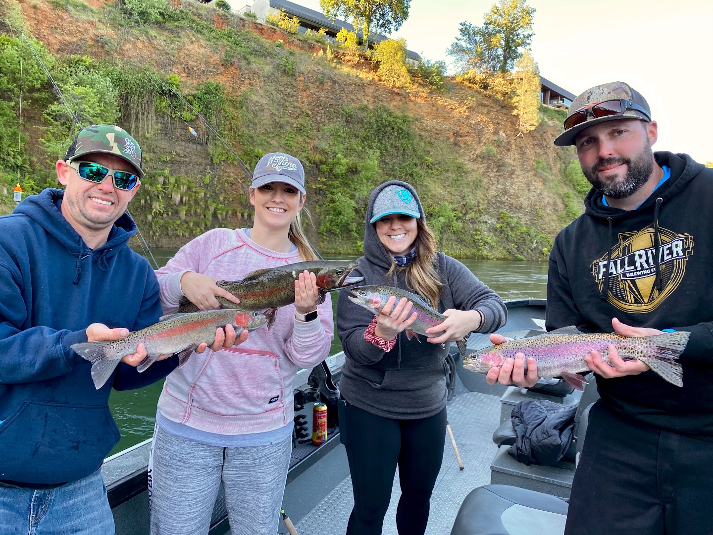 Hot bite fishing for Sac River rainbows!