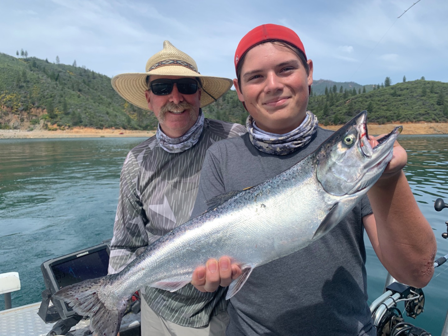 King Salmon fishing on Shasta lake