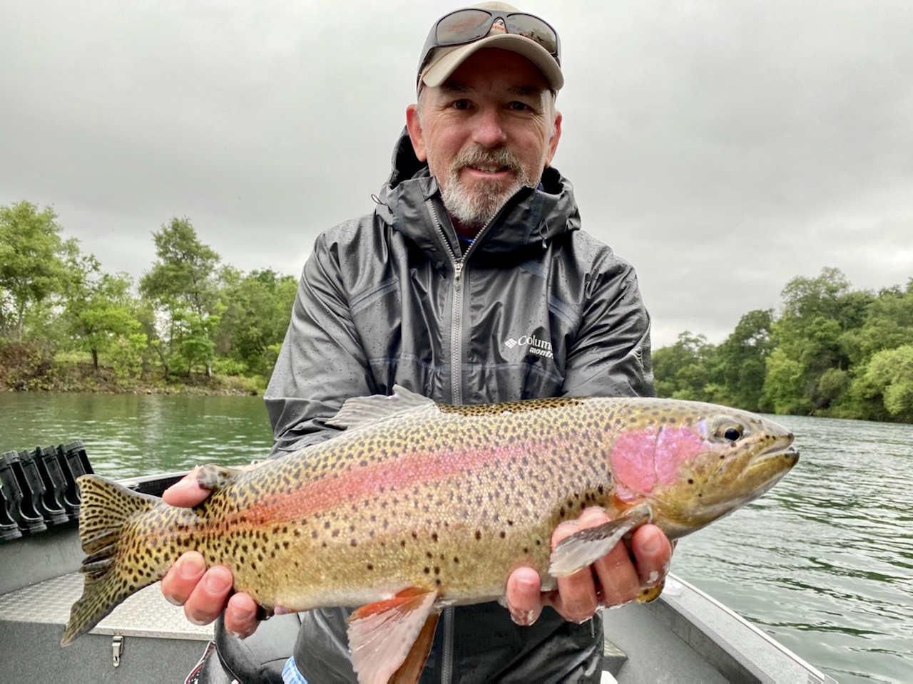 Big rainbow time on the Sacramento River!