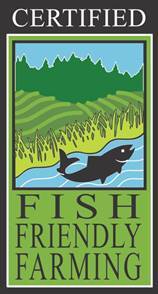 90 PERCENT OF NAPA VINEYARDS HAVE BEEN CERTIFIED BY  FISH FRIENDLY FARMING 