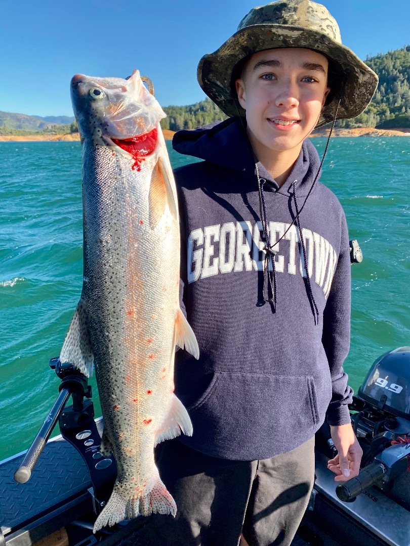 Big Winds and a big bite on Shasta!