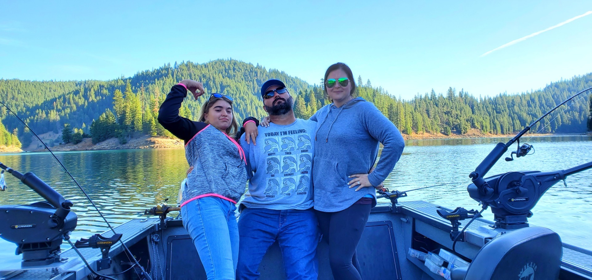 Team Rad posing at McCloud Reservoir 