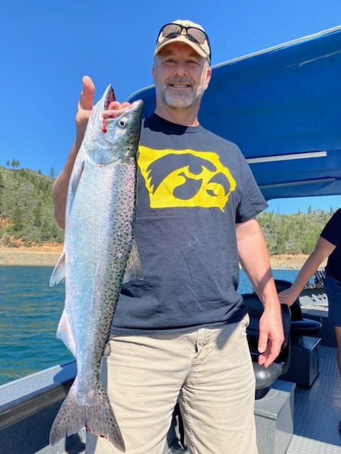 Salmon bite on Shasta improving!
