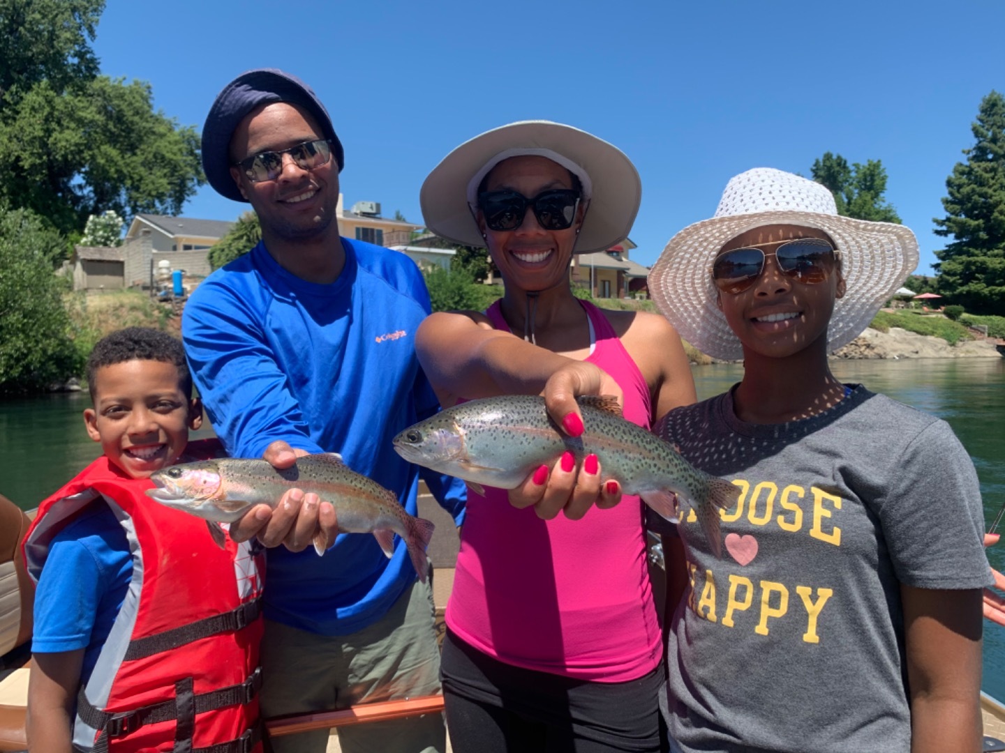 Wide open Wild Rainbow Trout Fishing