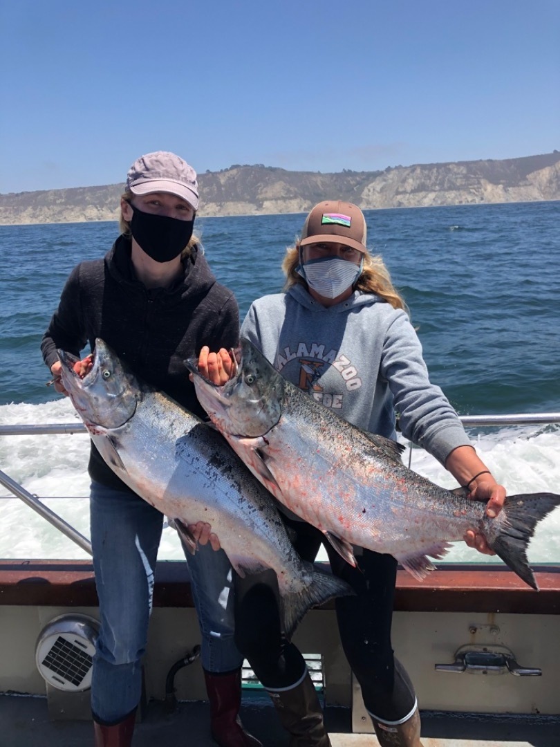 Capt. Frank checks in with 16 limits of salmon by 1pm!!!