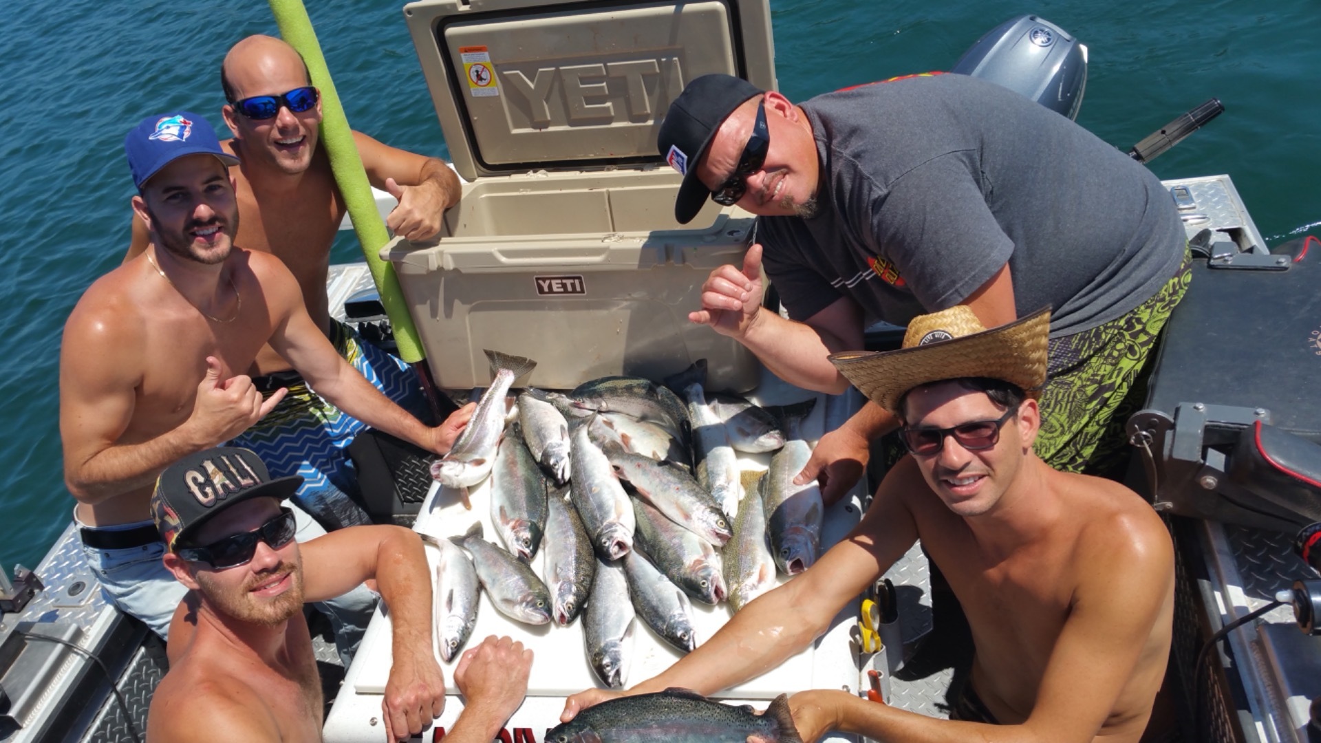 Trout and Salmon on Shasta lake !!