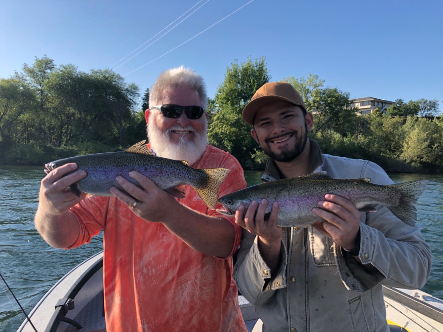 Rainbows on the Sacramento River .