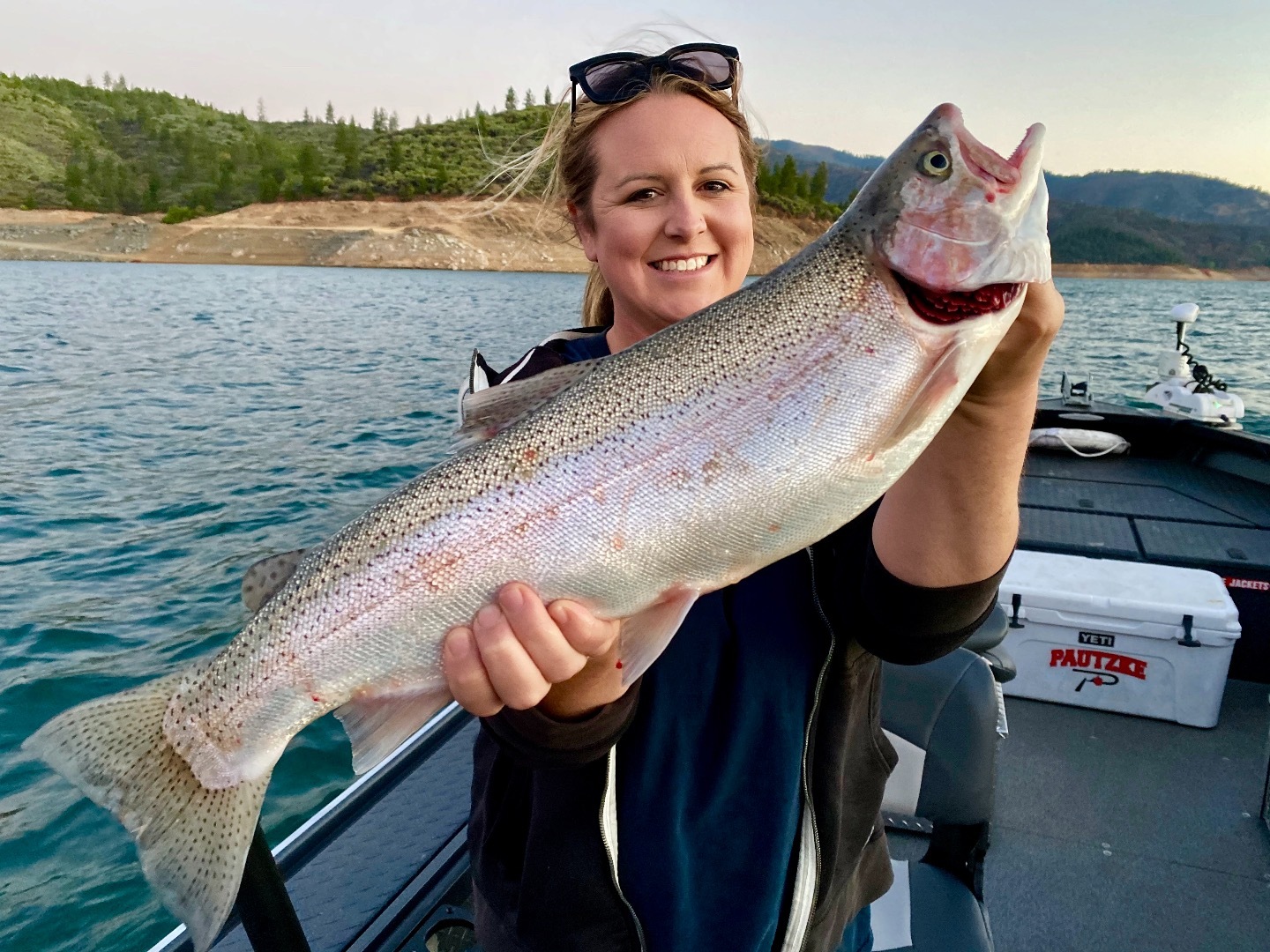 Shasta Lake brown bite still good! — Jeff Goodwin Fishing