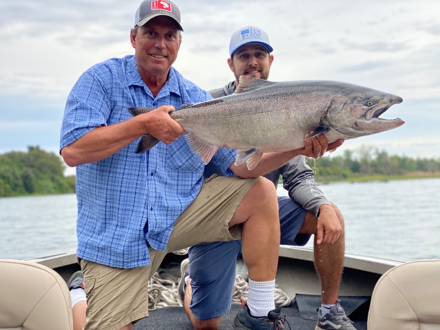 Big baits picking up big Sacramento River salmon!