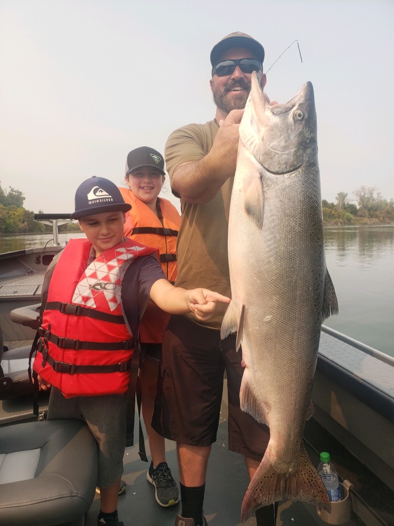 Salmon fishing on the lower Sacramento river