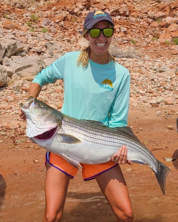 Fishing for Stripers on Lake Powell Utah with Sebile's new lures