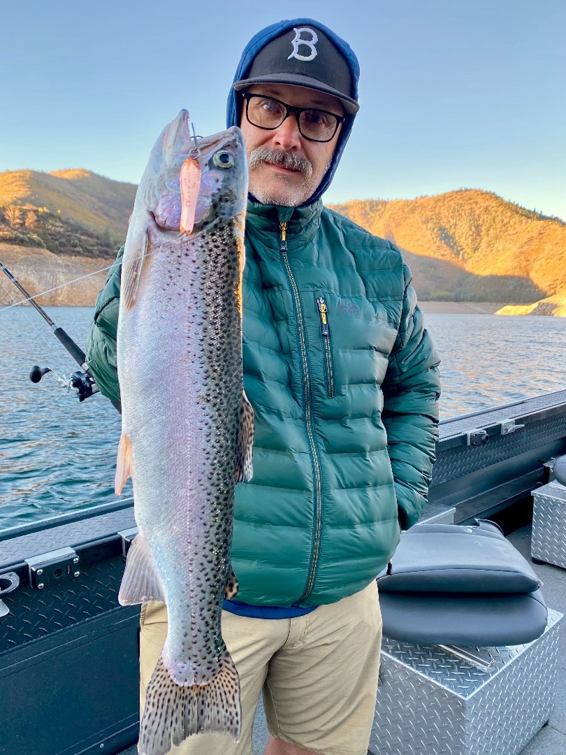 Fall trout fishing on Shasta Lake