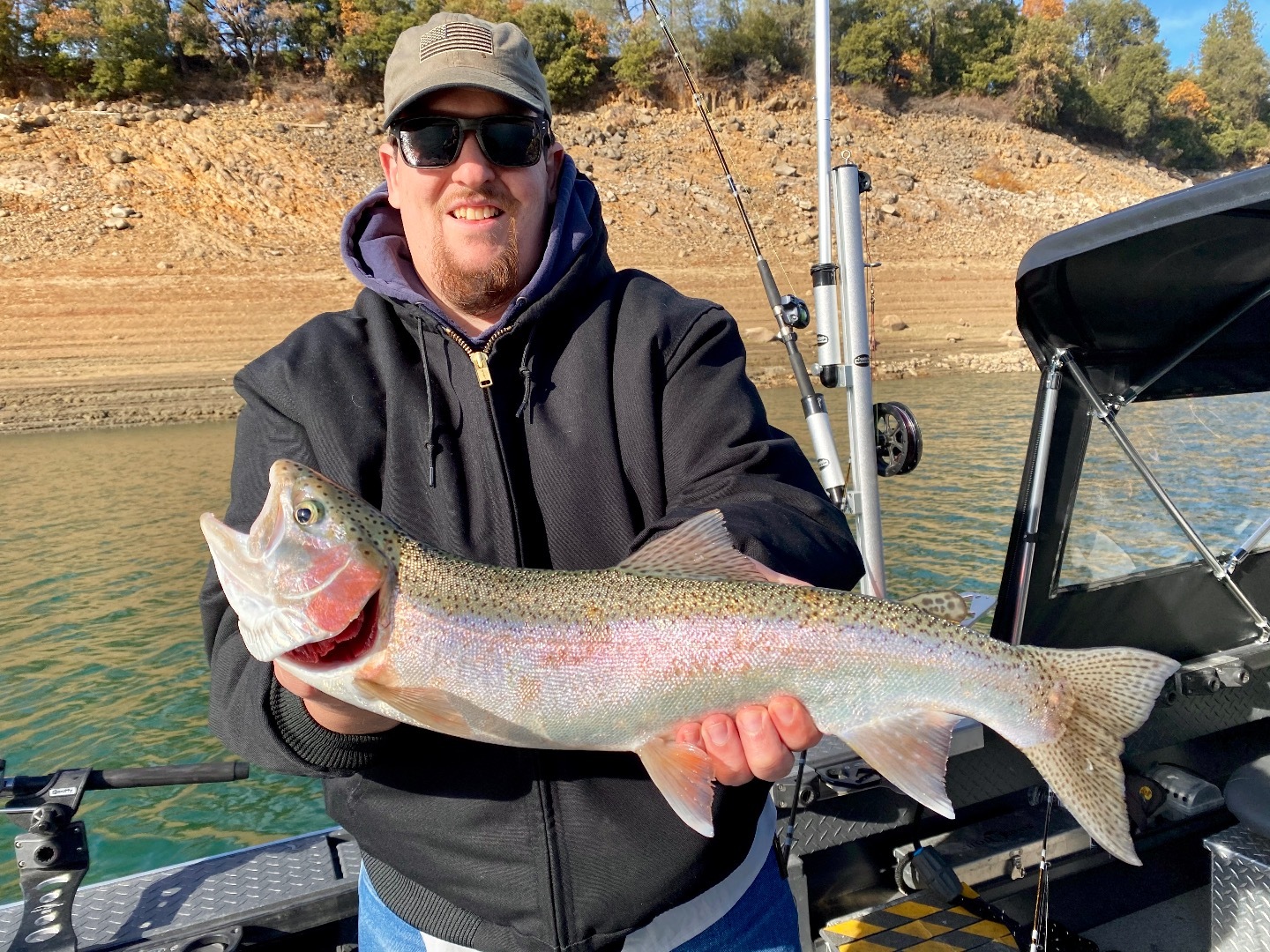Trolling for Shasta Lake Trophy trout. — Jeff Goodwin Fishing