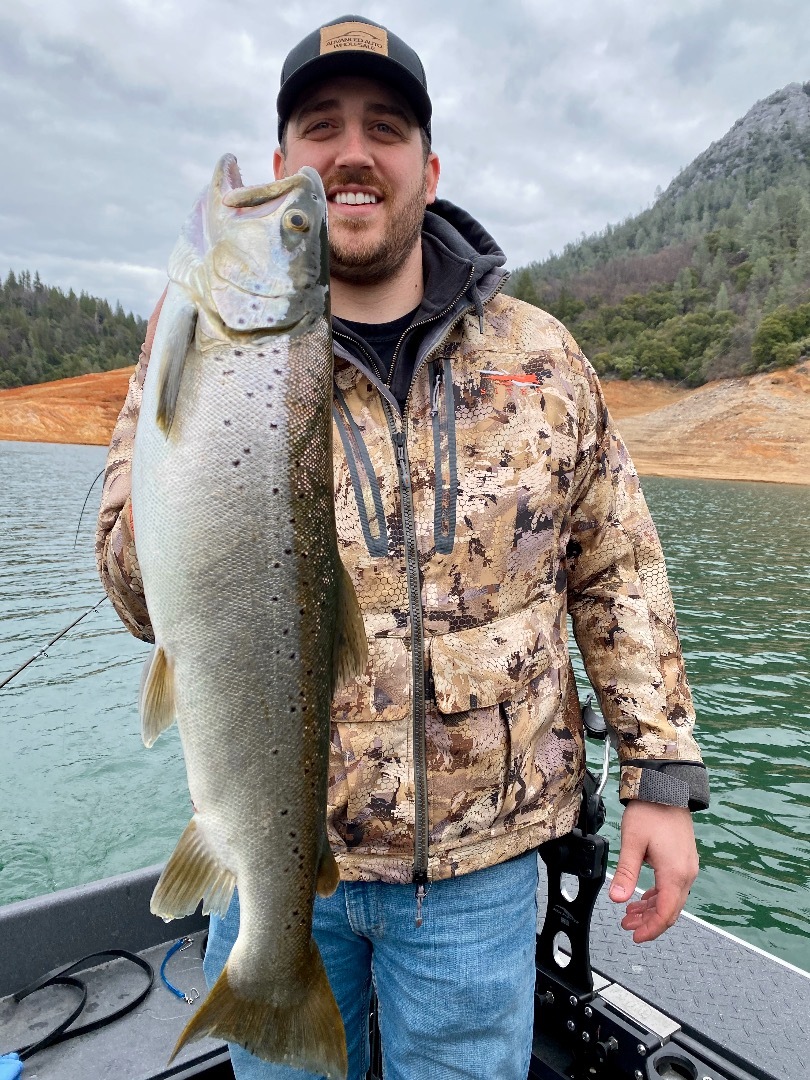 Shasta Lake brown bite still good! — Jeff Goodwin Fishing