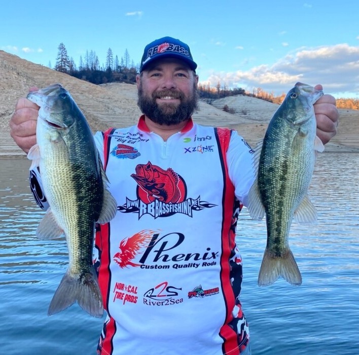 Fly fishing for spotted bass on Lake Oroville