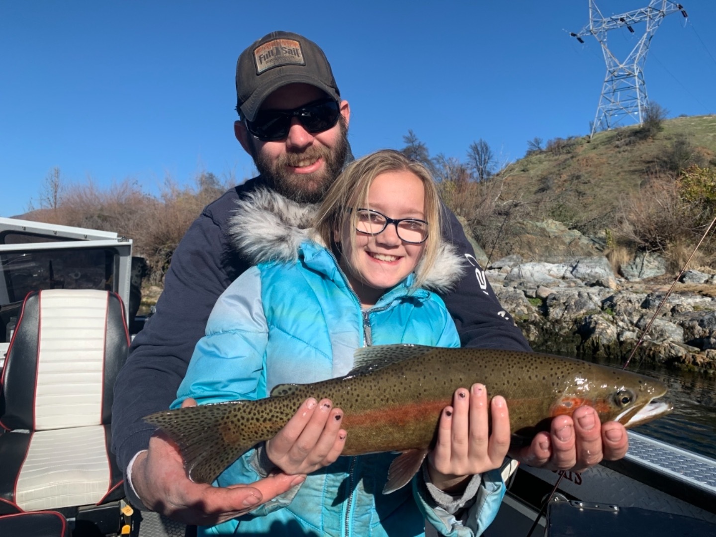 Hot weather Gets big Rainbows to bite!