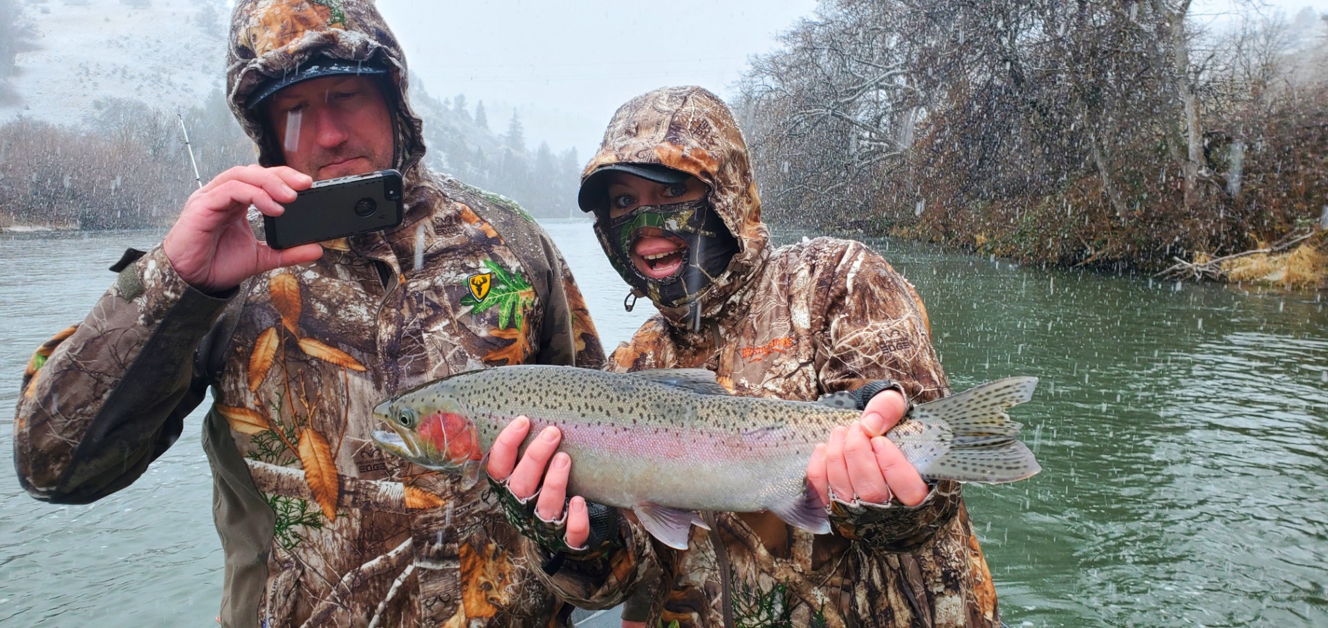 Klamath Steely Snow fishing