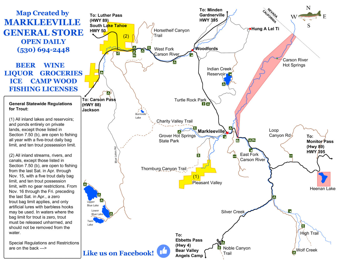 East Carson River (CA) Fish Report - Markleeville, CA (Alpine County)