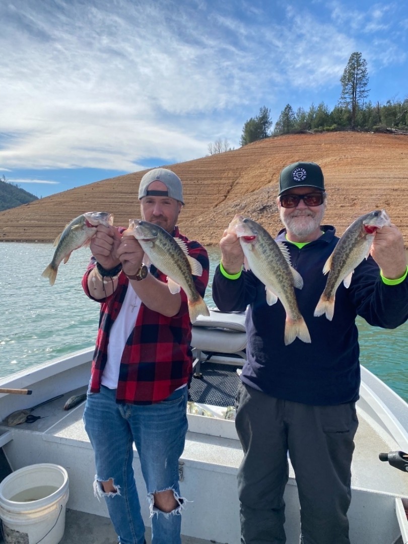 Fishing on Shasta Lake for Bass