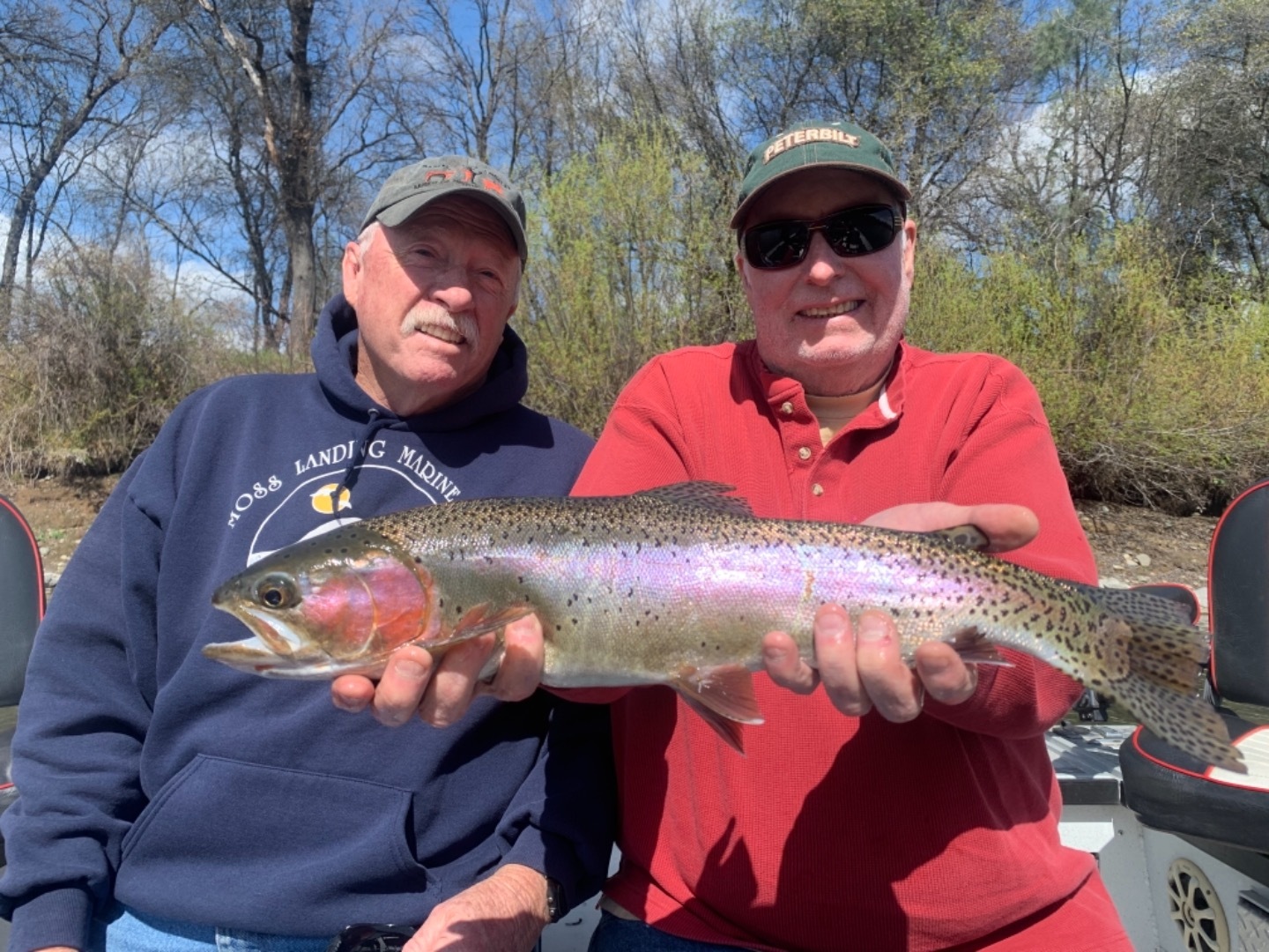 Big Rainbows on the Sacramento in Redding .