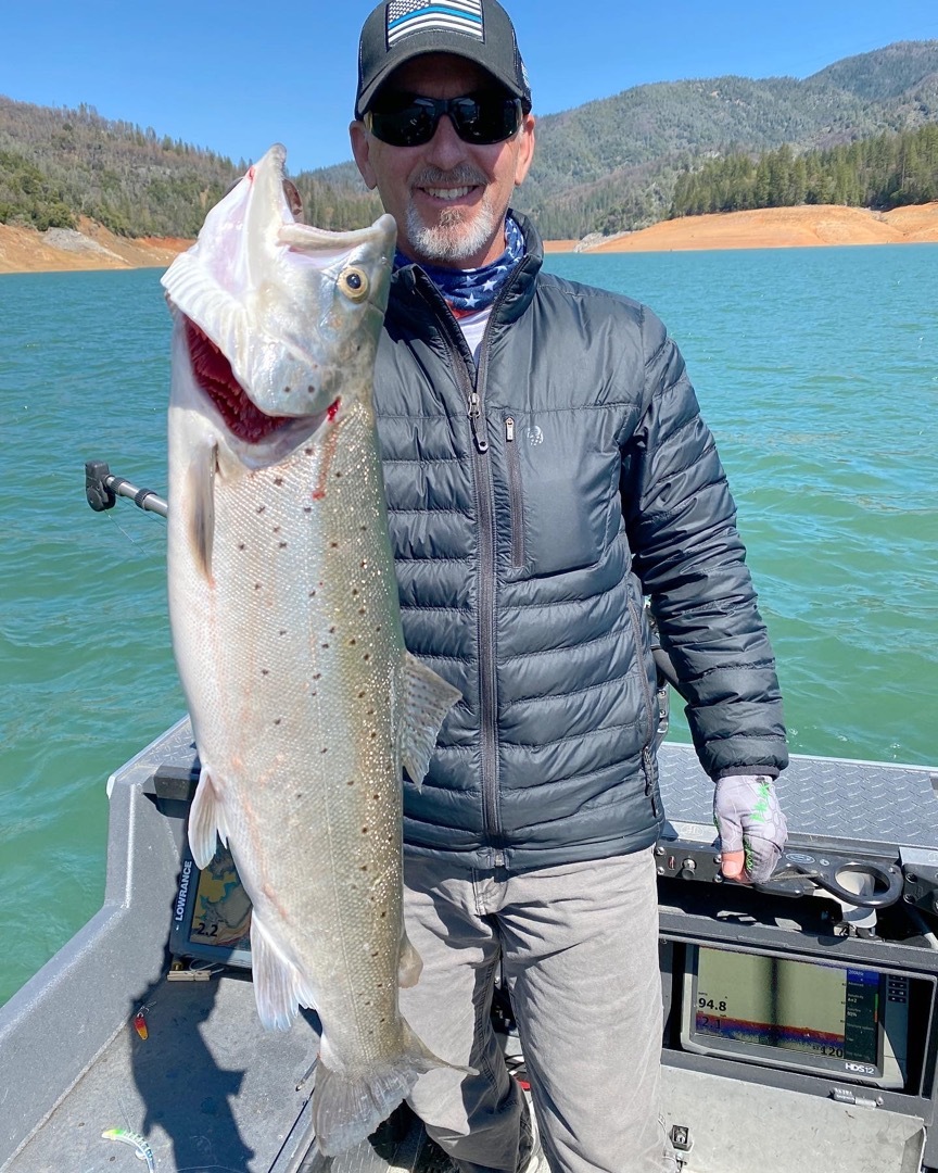 Shasta Lake brown bite still good! — Jeff Goodwin Fishing