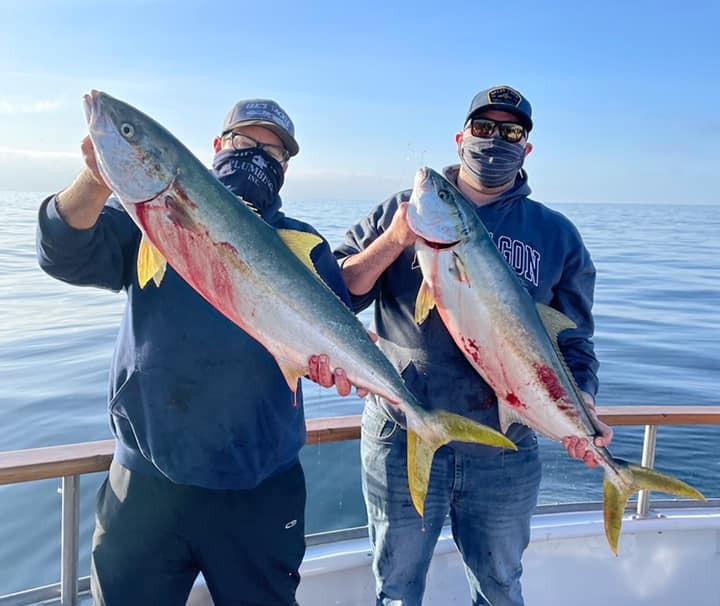 4-3-2021 Today’s fish count 15 passengers 2 yellowtail 65 rockfish 105 whit...