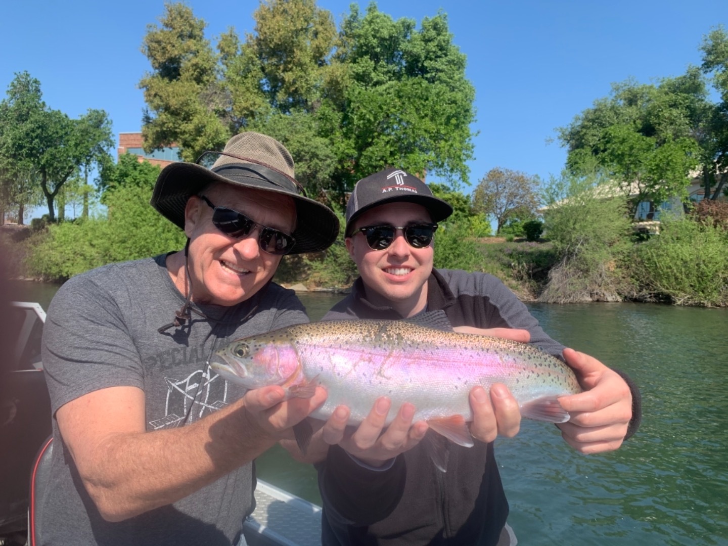 Rainbow Fishing on the Sacramento River in Redding 