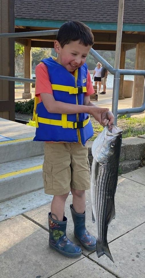 Fishing at Lake Del Valle has been pretty good for Stripers this week