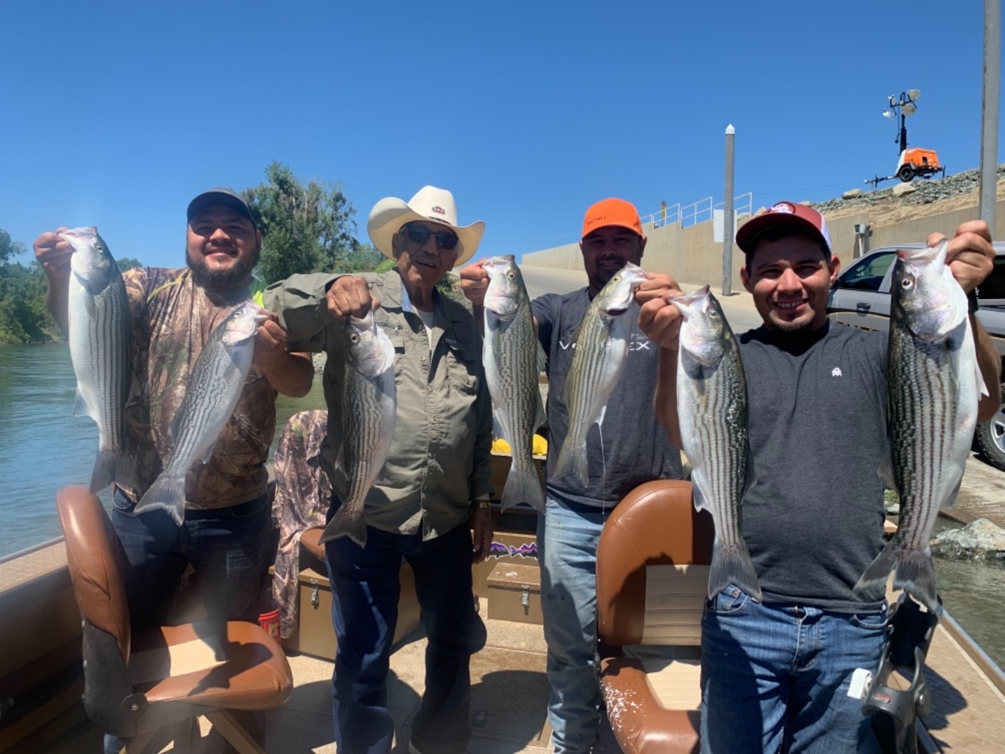 Striped Bass Fishing in Colusa California 
