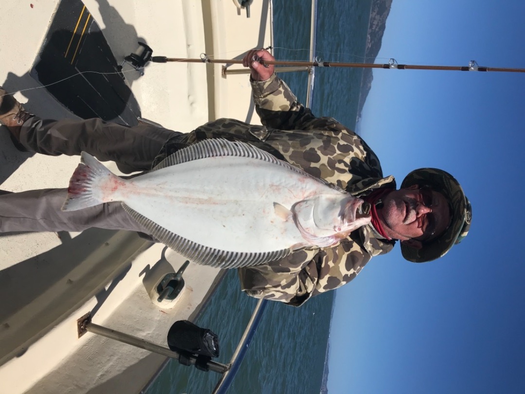 Halibut fishing in the bay