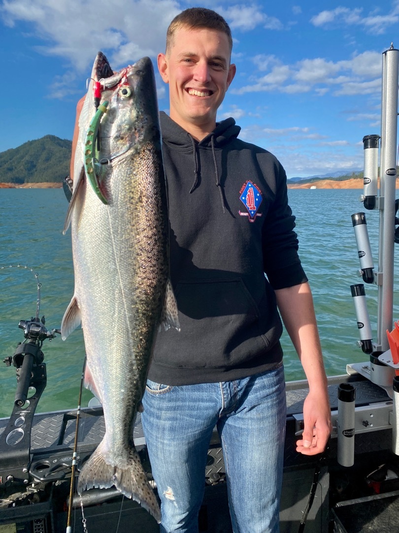 Shasta Lake salmon and trout are on the bite!