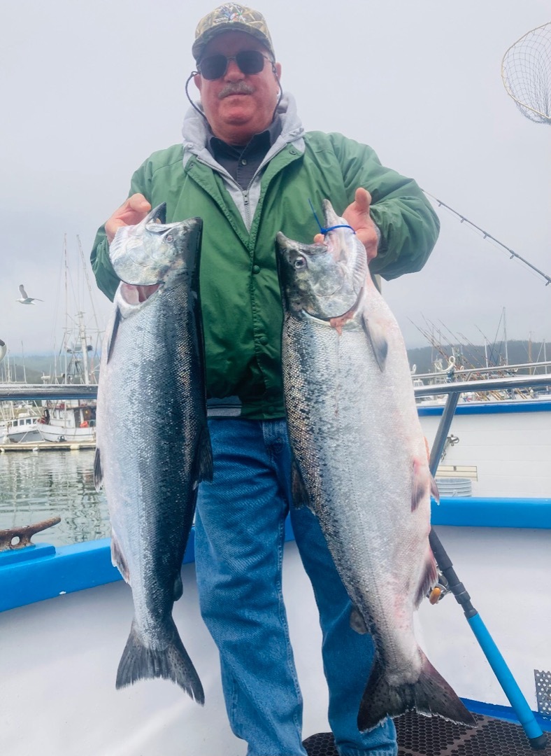 Salmon fishing off Pacifica 