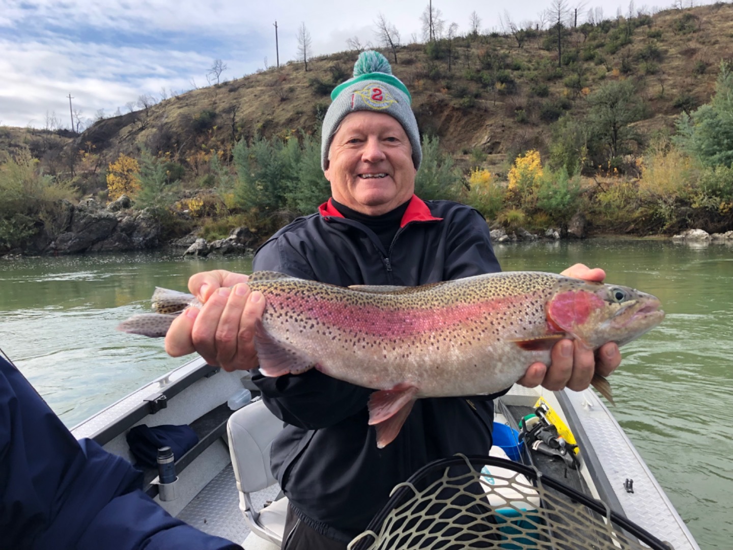 Giant Trout and Steelhead on the bite .