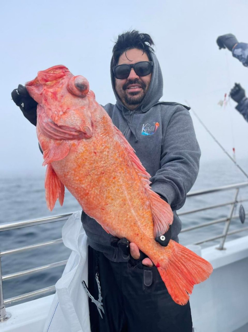 We had wide open rockfish action and jumbo crabs