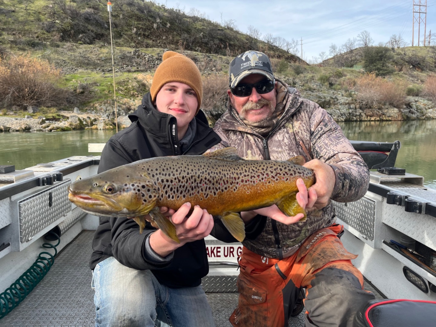 Big Brown Trout on the Sacramento River