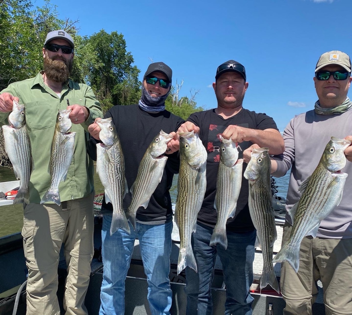 Sac River Striper fishing!