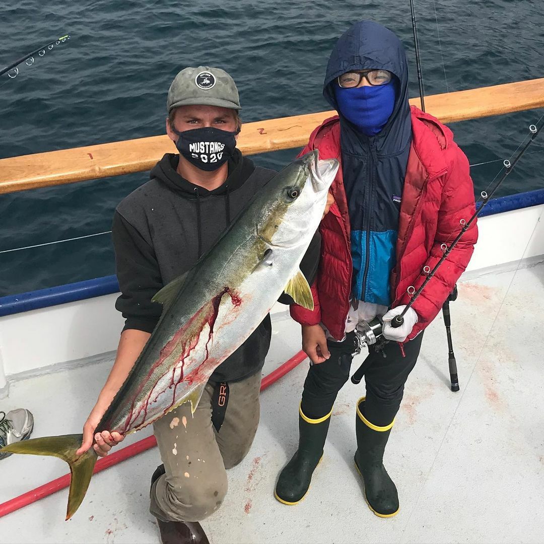 We had some rough weather this weekend, but still had a few Yellowtail 