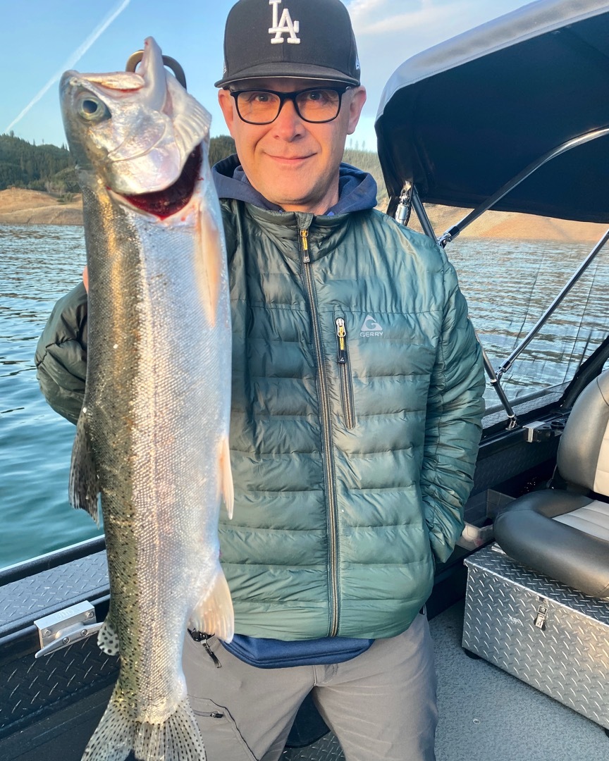 Shasta trout bite warming up!