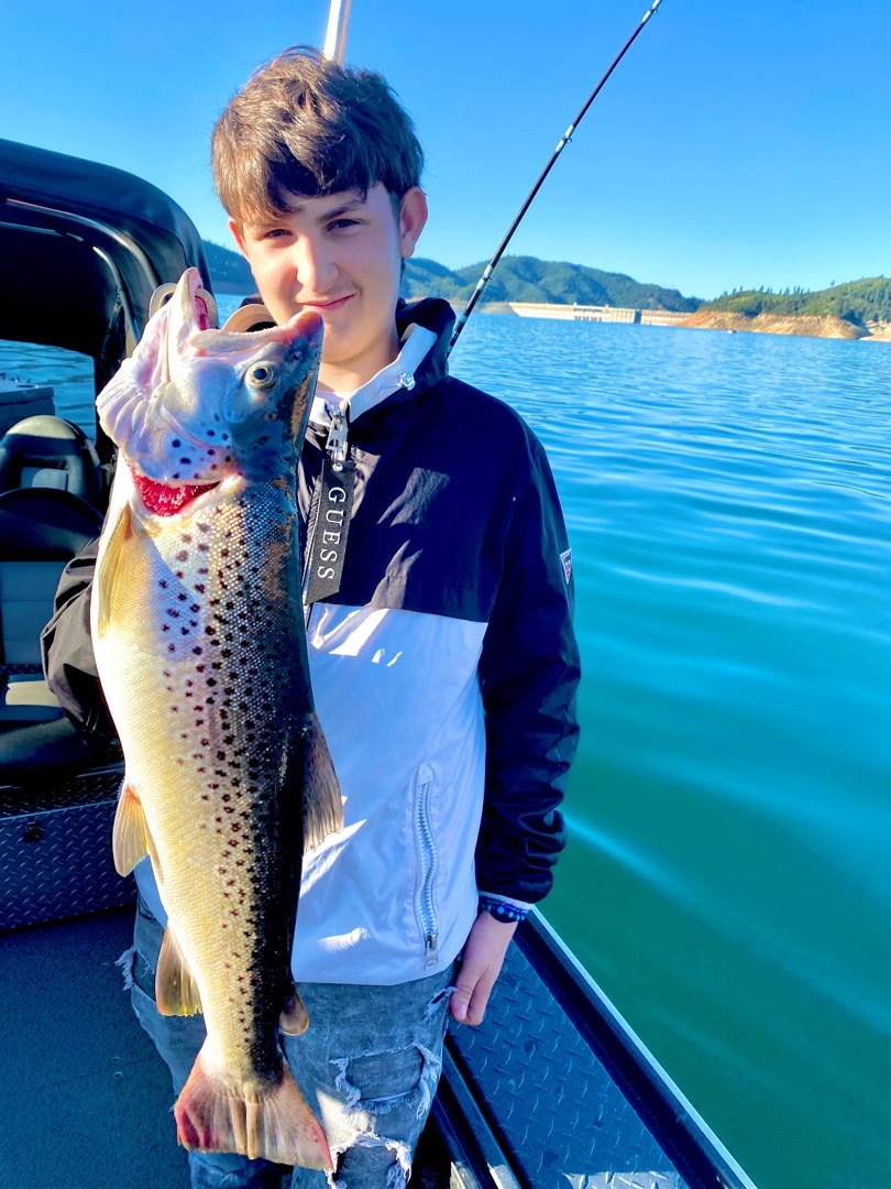 Shasta Lake summer trout fishing!