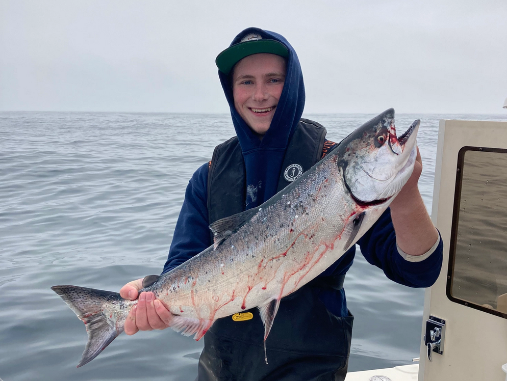 Windy Conditions Slow Wide-Open Salmon Bite
