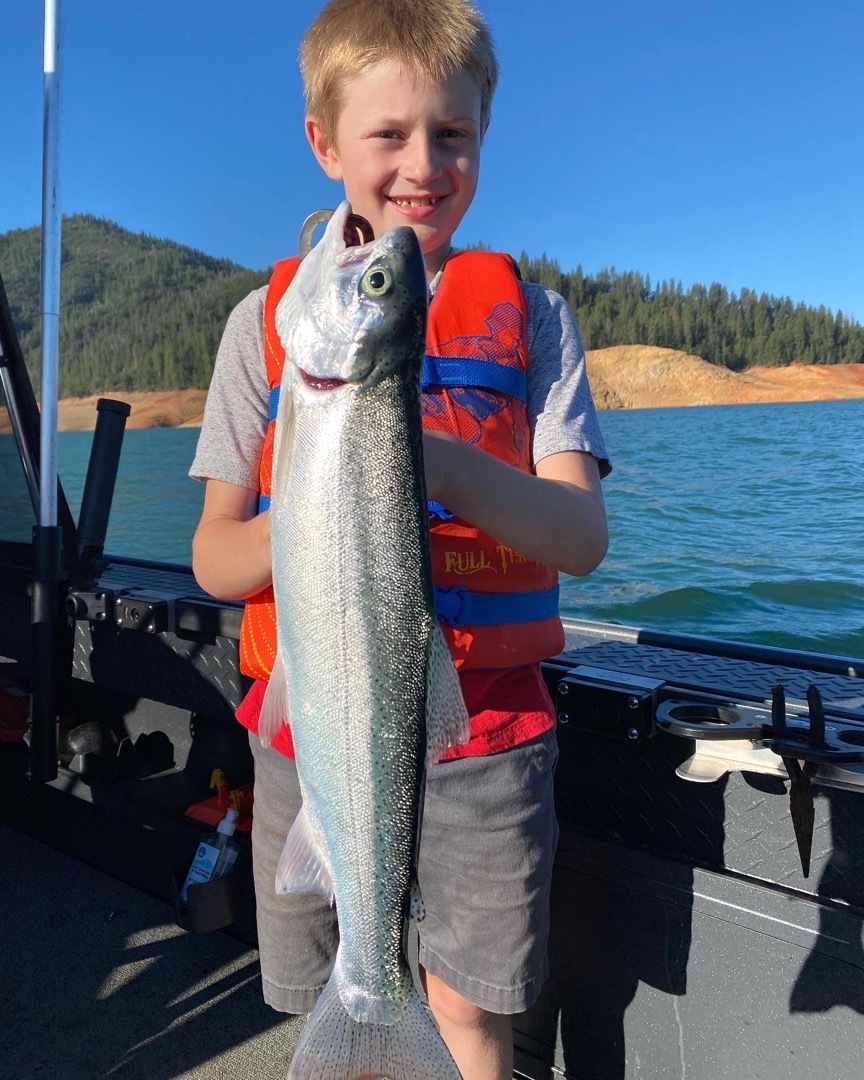 Shasta Lake summer trout fishing. — Jeff Goodwin Fishing