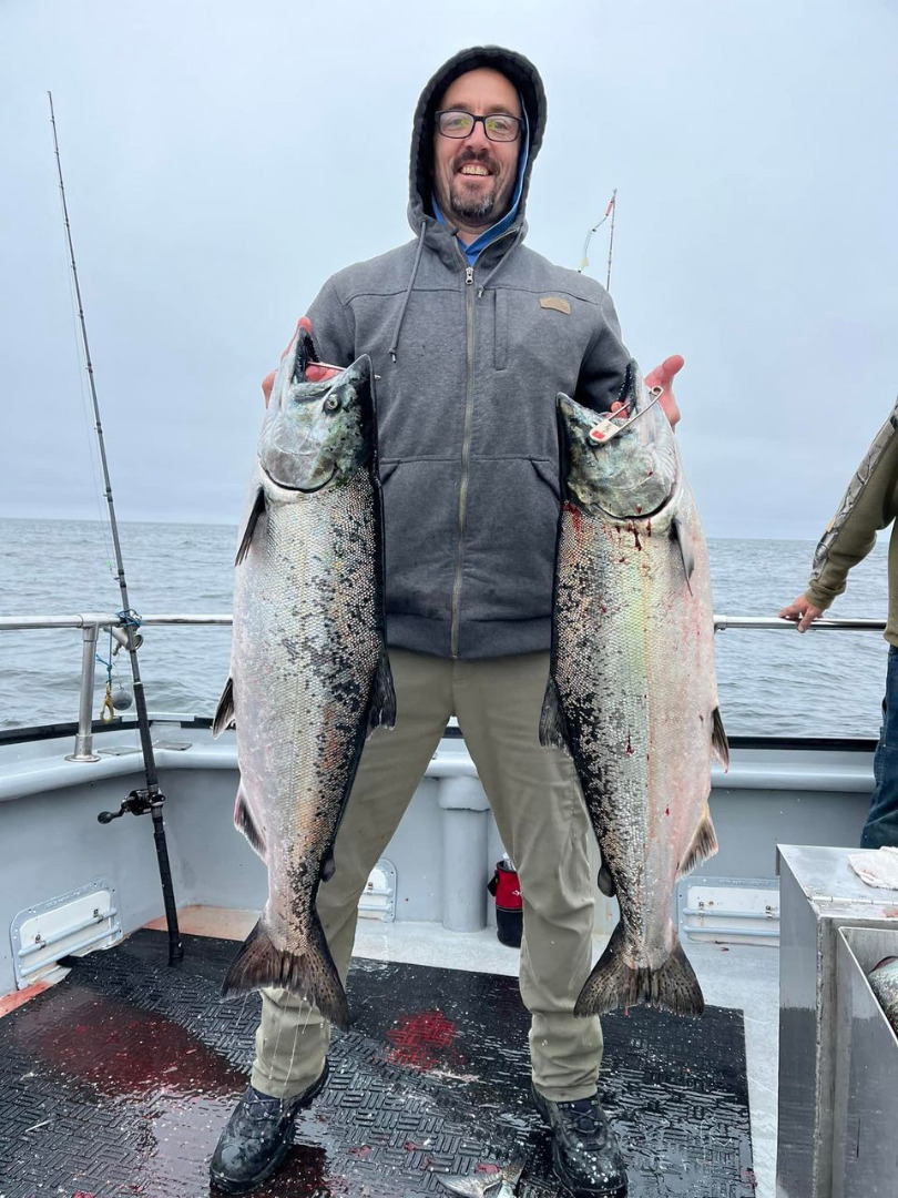 Insane wide open salmon fishing today