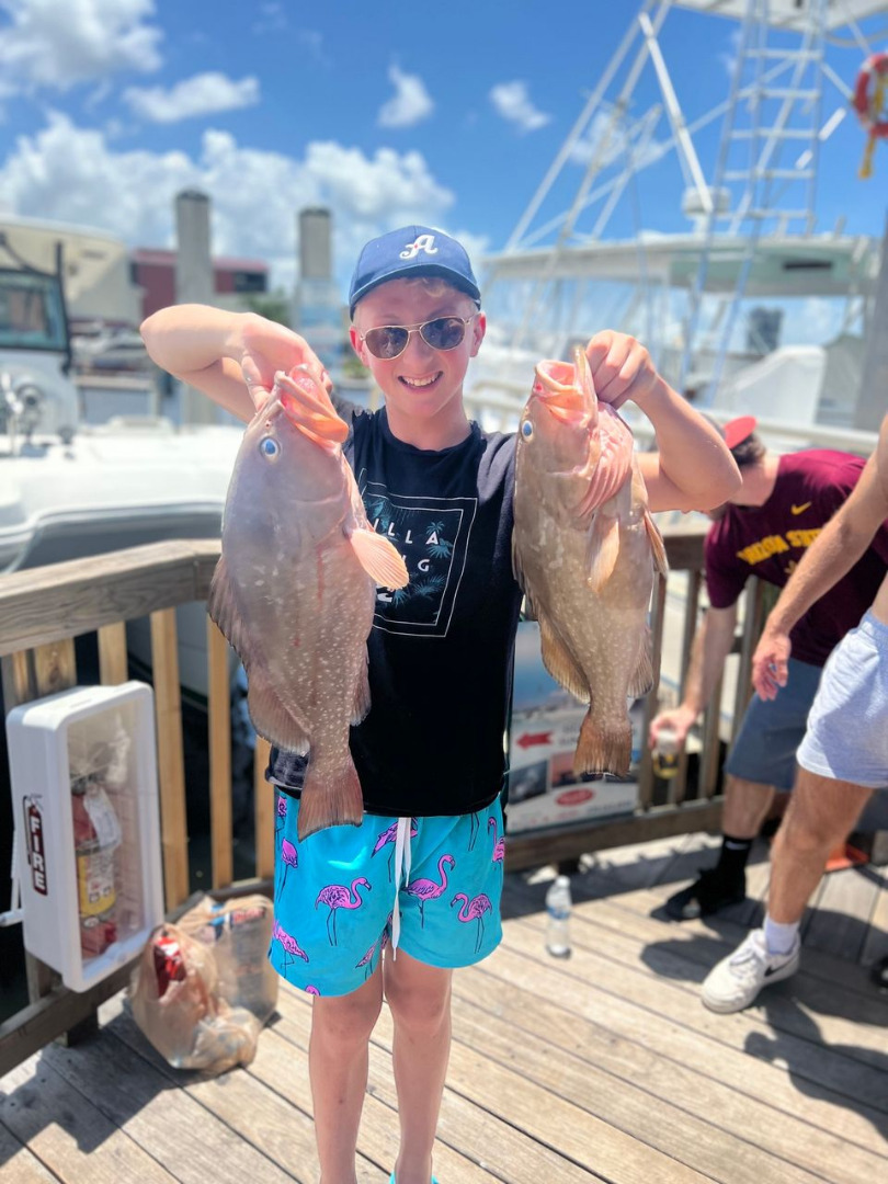 Quick six hour private deep sea fishing trip