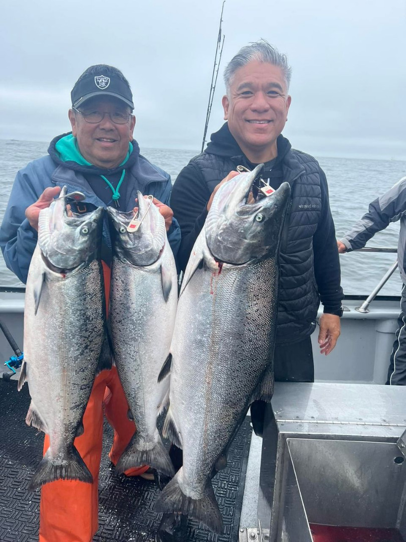 Awesome salmon fishing close to home